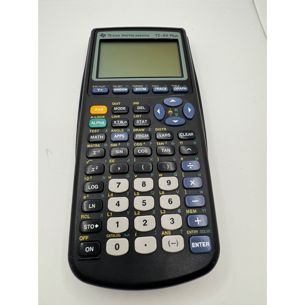 Texas Instruments TI-83 Plus Graphing Calculator Black-NO CHARGER INCLUDED
